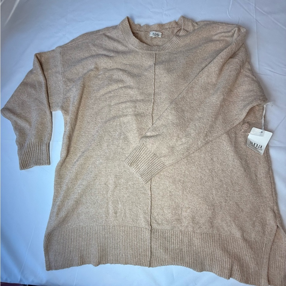 a.n.a Warm Tan Knit Sweater